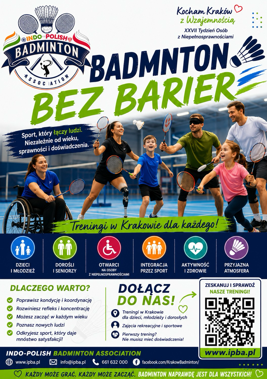 Badminton Bez Barier Poster